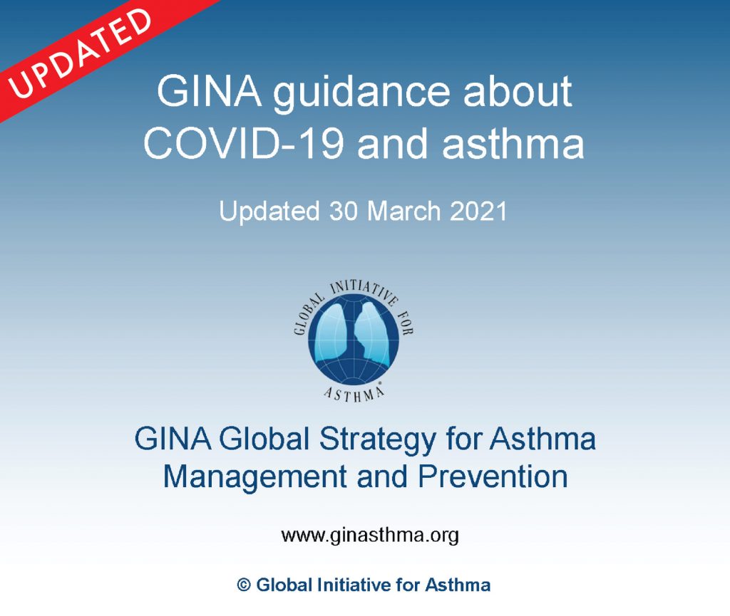 Die Global Initiative for Asthma (GINA) aktualisierte ihre vorläufige Leitlinien zu COVID-19 und Asthma, einschließlich neuer Ratschläge zu COVID-19-Impfstoffen. Credit: GINA