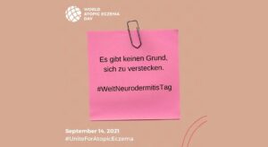 Es gibt keinen Grund, sich zu verstecken. #WeltNeurodermitisTag