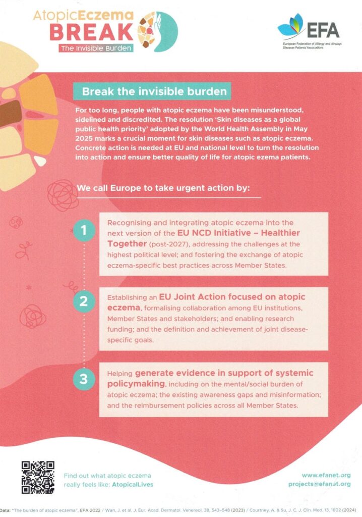 EFA-Kampagne: Atopic Eczema – Break the Invisible Burden (PDF)