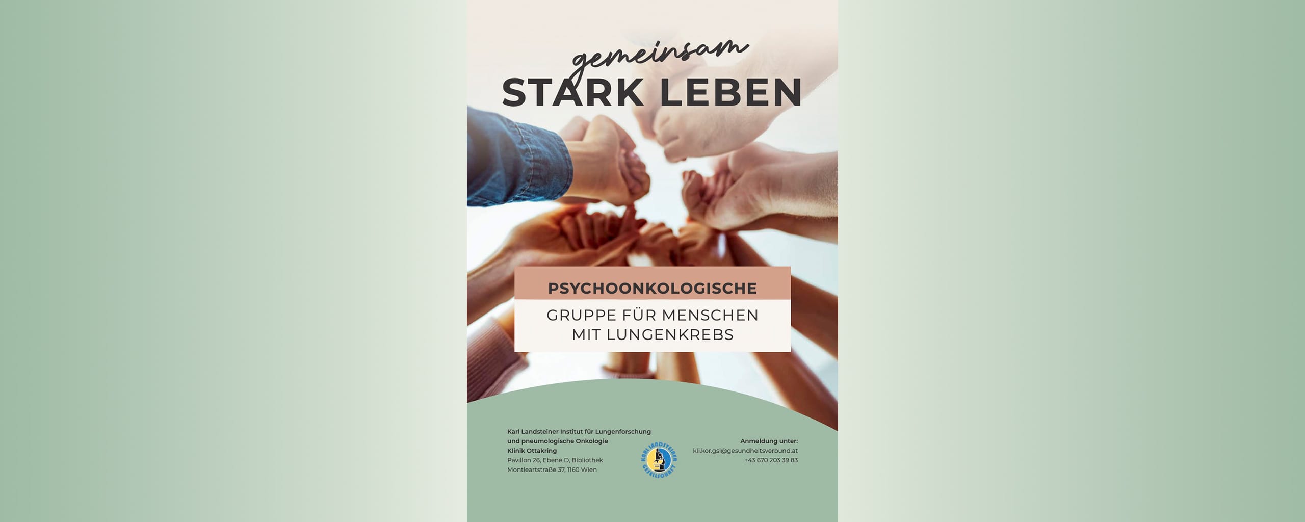 Gemeinsam stark leben – psychoonkologische Gruppe für Menschen mit Lungenkrebs