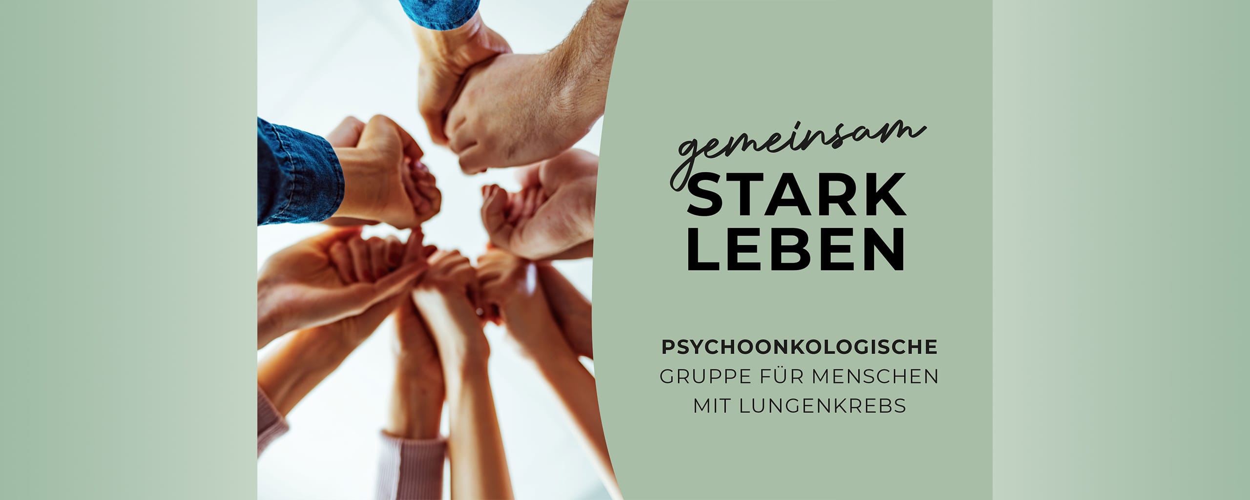 Gemeinsam stark leben – psychoonkologische Gruppe für Menschen mit Lungenkrebs